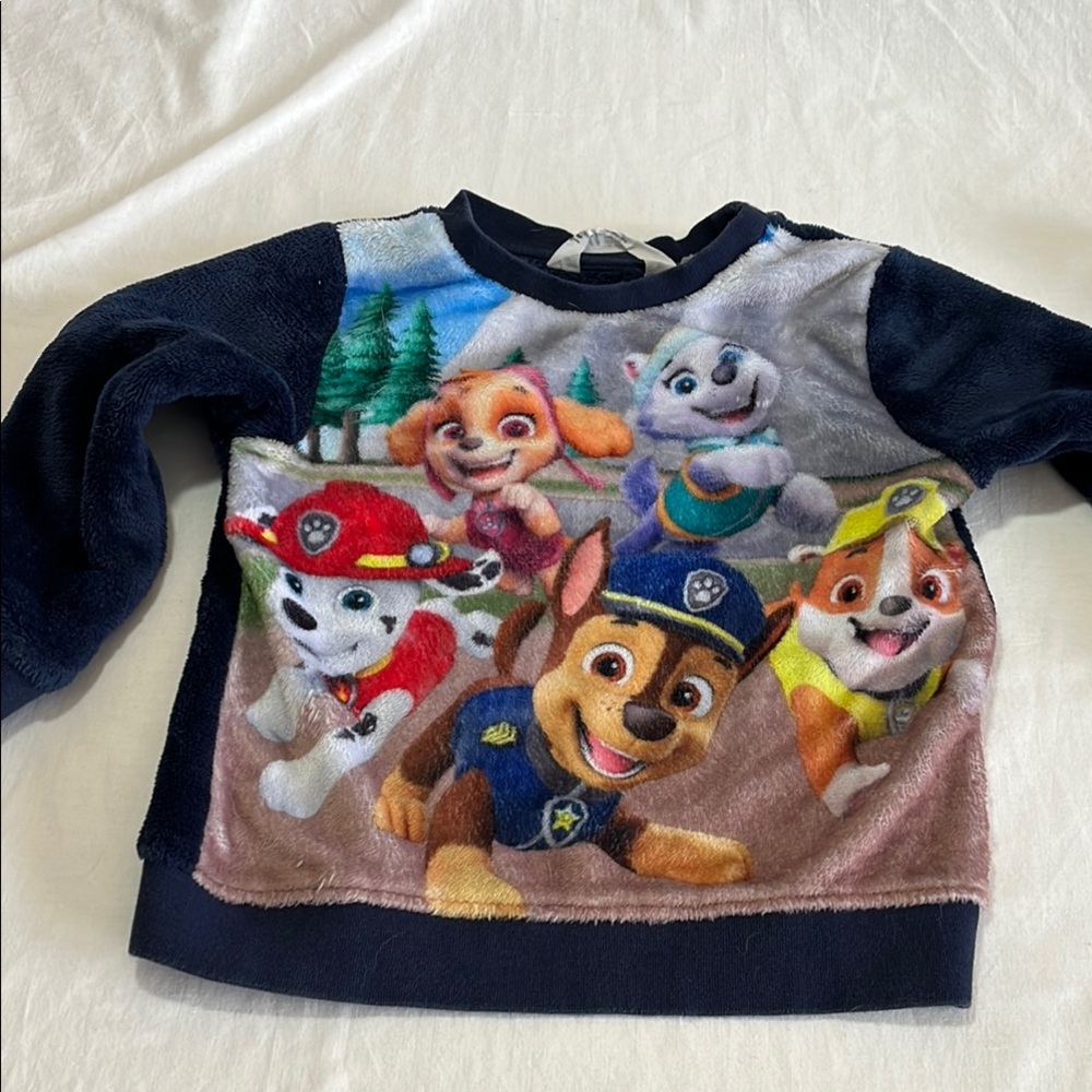 3T H&M Paw Patrol Kids' Navy Blue Fleece Sweatshirt